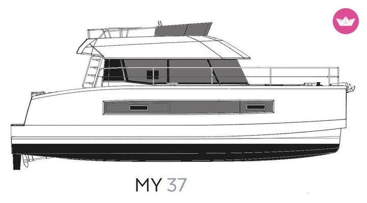 Yacht charter in Marina Frapa · Fountaine Pajot — Fountaine Pajot My 37 (2020)